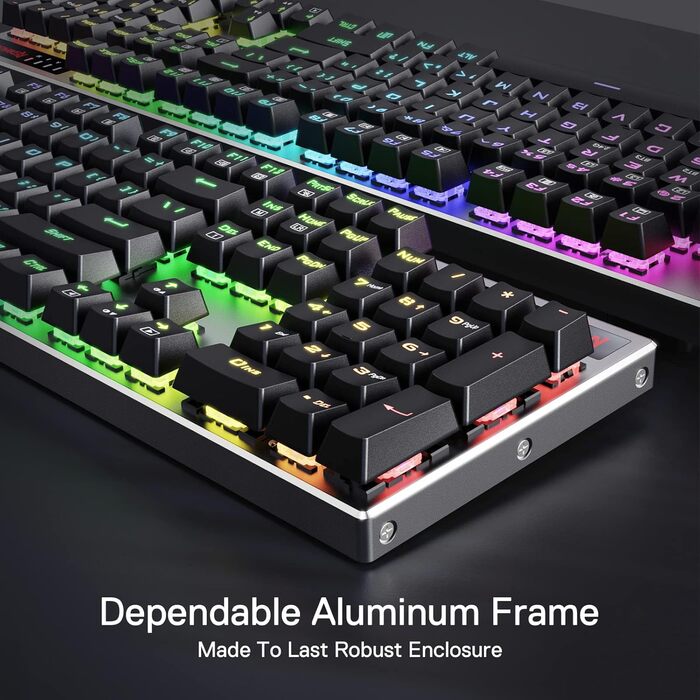 Redragon K660 RGB-ігрова клавіатура: 87 клавіш, TKL, механічна, з провідним підключенням, алюмінієва база, тихі червоні перемикачі