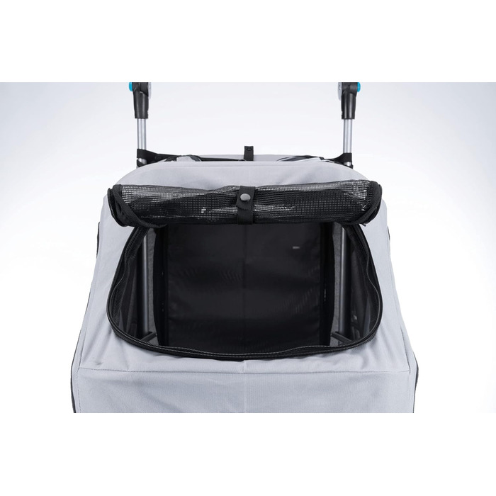 Тріксі Велосипедна переноска для собак, 54 x 60 x 85 см, до 30 кг, відбиваючий матеріал, швидке складання, з подушкою та повідком, з кріпленням - 12798