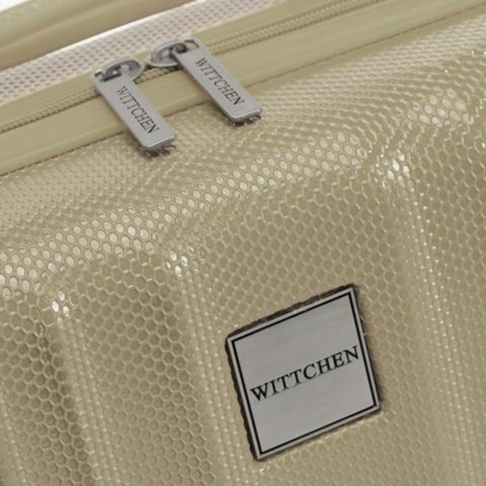 Дорожня косметичка WITTCHEN із тисненого полікарбонату, сіро-бежева