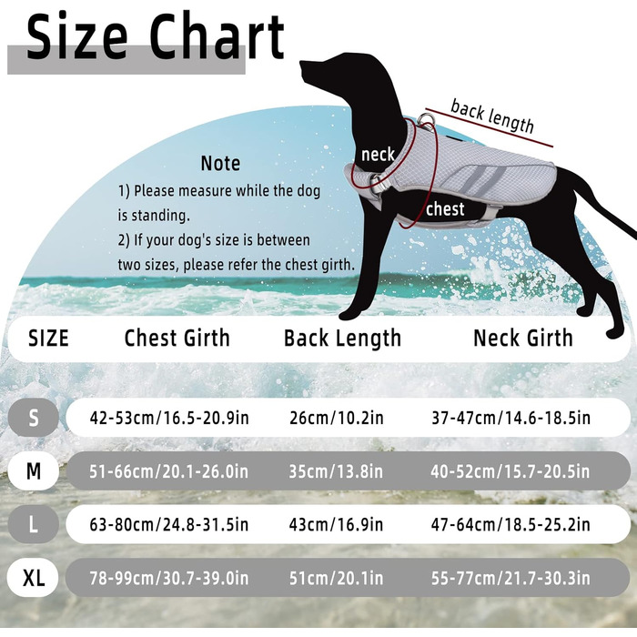 LiebeDD Cooling Vest for Dogs Summer Cooling Jacket for Dogs, Adjustable Breathable Mesh Dog Vest with Harness D-Ring Warning Vest Dog Coat for Small Medium Large Dogs, L (Chest 63-80cm)