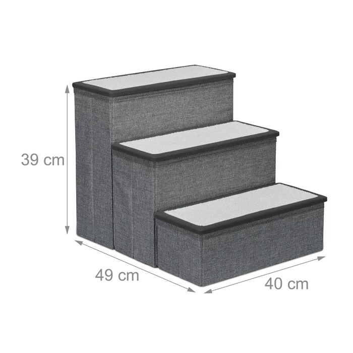 Relaxdays Folding Dog Steps - 3 Steps