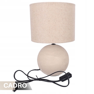 Настільна лампа Cadro, нічник, 37,5 см, бежевий, 40 Вт