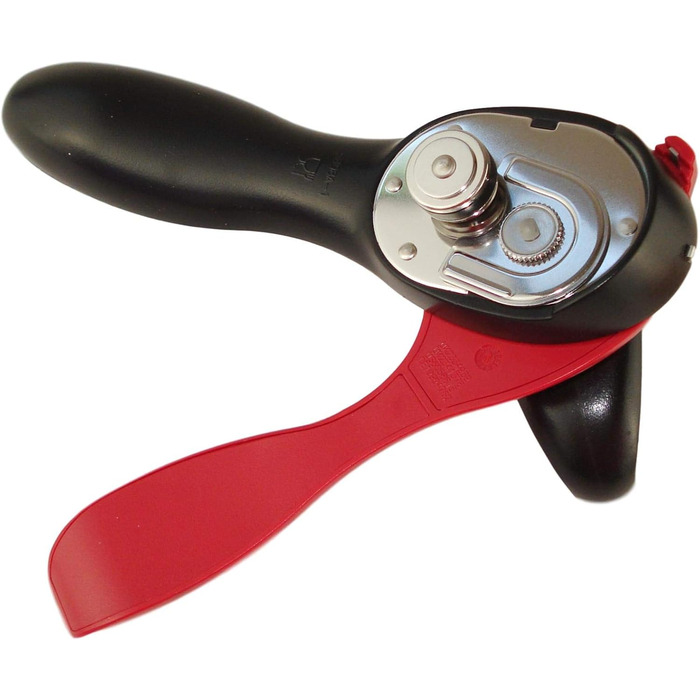 Tupperware Kitchen Helpers Can Opener Black-Red D159 Cans and Jars Opener
