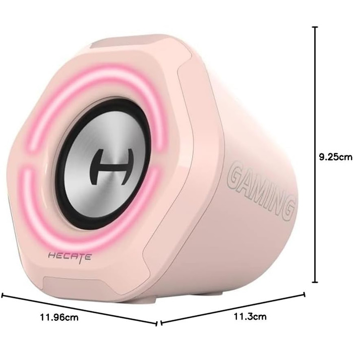 Edifier G2000 Bluetooth ігрова колонка з RGB-підсвічуванням та 3 режимами звучання. Підтримка Bluetooth, USB та 3.5mm аудіороз'єм. (Рожевий)