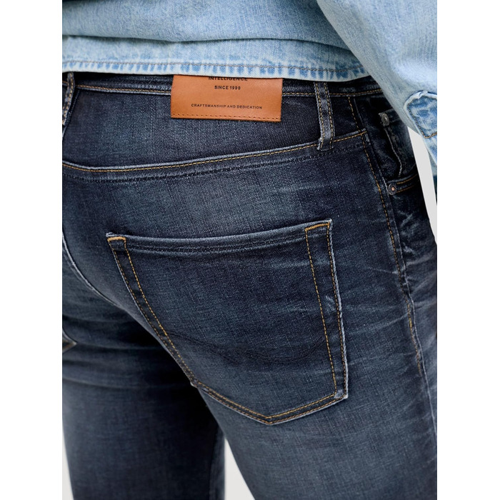 Джинси чоловічі JACK & JONES Slim Fit прямі, синій денім 34W/32L JJITIM JJORIGINAL AM 781 50SPS