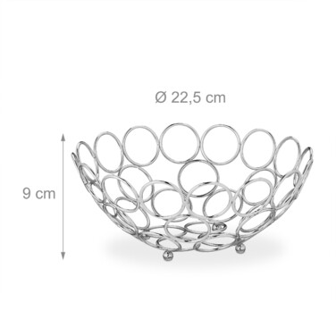 Relaxdays Fruit Bowl in Modern Design