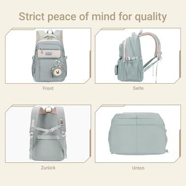 Шкільний рюкзак для підлітків (дівчаток та хлопців) - водонепроникний, великий, для школи, подорожей, повсякденного використання (блакитний)