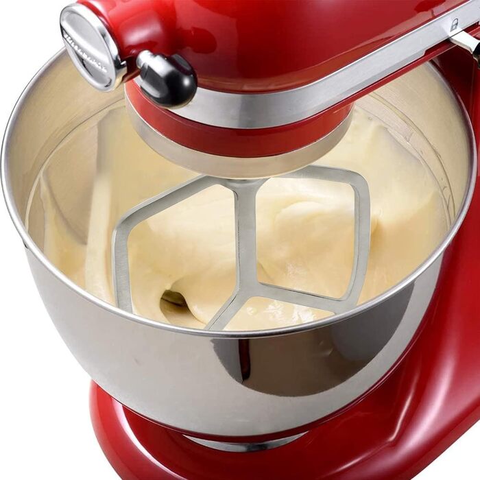 Насадка-плоский міксер з нержавіючої сталі для KitchenAid 5-6 кварт, для міксерів з підйомним або нахильним механізмом, для випічки, тіста, посудомийна машина