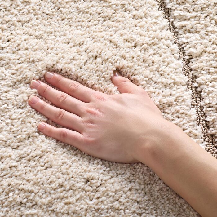 Килим SAFAVIEH Zottelig для вітальні, їдальні, спальні - колекція Florida Shag, високий ворс, кремово-бежевий, 122 x 183 см