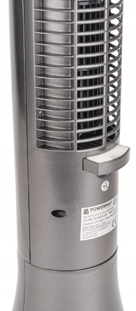 Колонний вентилятор Powermat SATIN TOWER-80, сріблястий/сірий