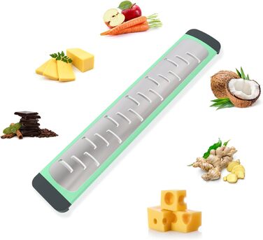Empava Grater, Cheese Grater, Parmesan Grater, Kitchen Grater, Nutmeg Grater, Kitchen Reamer, Garlic Grater, Stainless Steel Grater, Lemon Grater, Ginger Grater, Nutmeg Grater, Stainless Steel Reamer, Parmesan Slicer - Green