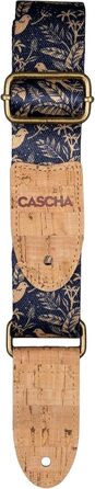 Веганський гітарний ремінь Cascha Midnight Birds - Яскравий та екологічний ремінь для гітари та укулеле