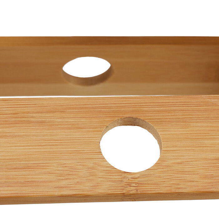Relaxdays Folding Bamboo Stool