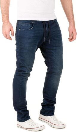 Чоловічі джинси WOTEGA Noah Slim Fit (38W/36L, синій Dress Blues 3r4024) - джинси-светшот для чоловіків