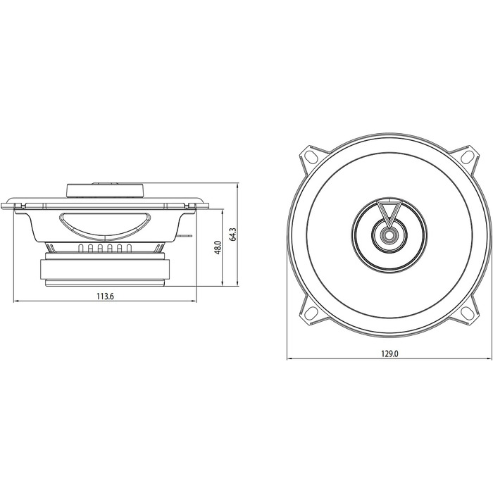 Автомобільні динаміки JBL Club 522F 135 Вт 13 см, 2-смугові, чорні, Harman Kardon