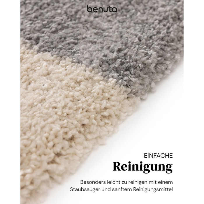 benuta Listening Kids Rug Gobi - Acrylic Fiber - Rectangular & in Style: Geometric, Hygge & Cozy, Scandi Living - Easy to Care For for Living Room Bedroom, Multicolor, 120x170 cm 120 x 170 cm (Rectangular) Multicolor