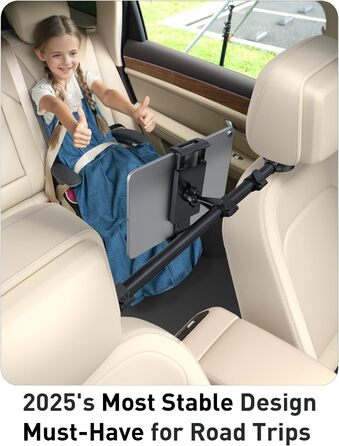 Тримач для планшета TRYONE в авто - регульований, універсальний, для iPad, Samsung Tab, Switch, телефонів (4.7-16.1 дюймів)