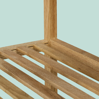 Relaxdays Walnut Open Shelves