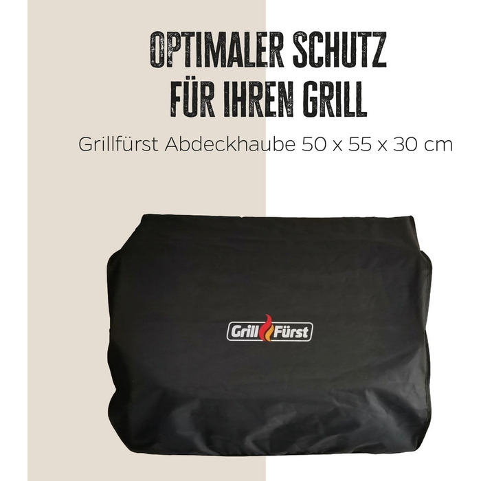 Захисний чохол для гриля Grillfürst G201, водонепроникний, 50x55x30 см, для газового гриля та кемпінгу