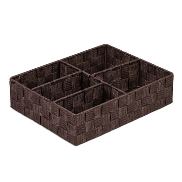 Relaxdays Storage Basket with 5 Compartments