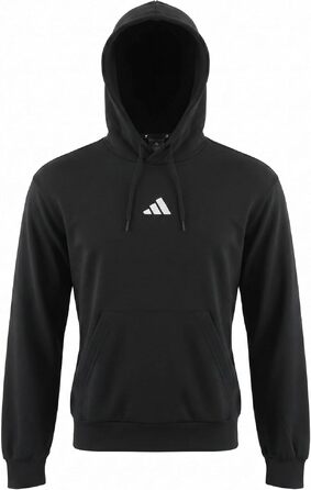 Чоловічий худі Adidas Essential Feelcozy з французьким трикотажем, чорний/білий, розмір XS