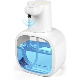 Автоматичний дозатор мила, 500 мл, настінний, сенсорний, регульований, для кухні та ванної кімнати (білий)