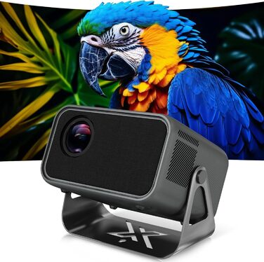 Beamer 4K для дому: 500 ANSI люмен, 1080P (підтримка 4K), автофокус, корекція трапецеїдального спотворення, WiFi 6, Bluetooth 5.0, Smart Beamer A-500ANSI