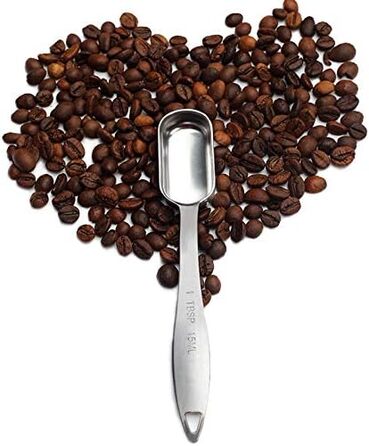 6-Piece Stainless Steel Measuring Spoon Set, Slim Measuring Teaspoon Set, Measuring Cups for Dry and Liquid Ingredients, Spices, Sugar, Coffee, Kitchen Scale