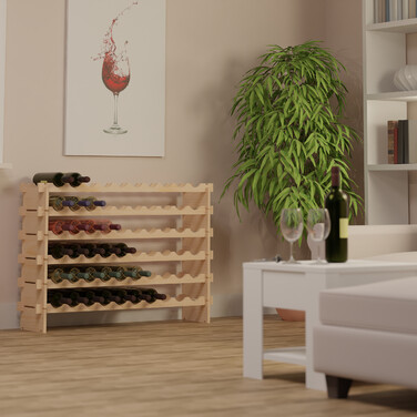 Relaxdays Розширювана винна стійка для пляшок