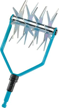Gardena combisystem Star Cultivator: Soil cultivator for seedbed preparation and soil loosening, 14 cm working width, made of high-quality steel, Duroplast-coated, star wheels galvanized (3196-20)