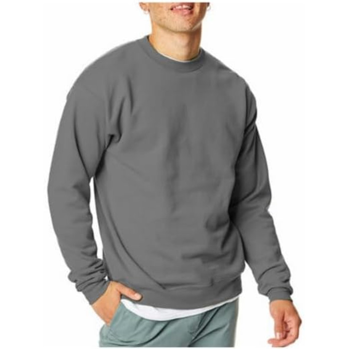 Світшот Hanes чоловічий з капюшоном, охайний (XXL, сірий - 1 упаковка)