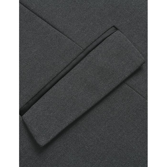 Елегантний жилет для чоловіків HISDERN: класичний однотонний жилет для весілля, ділового стилю та смокінгу. Темно-сірий, XL