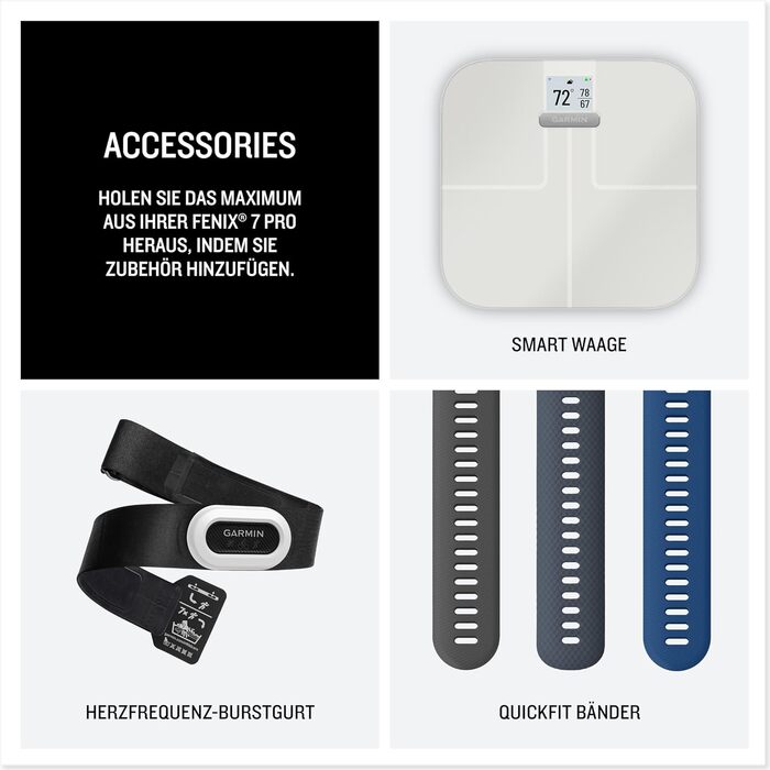 Розумний годинник Garmin fēnix 7S Pro з сонячною лінзою, GPS, кольоровим дисплеєм та підтримкою GarminPay