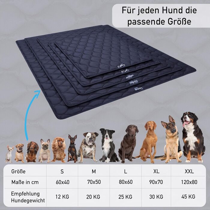 Килимок для собак Oxford, 90x70 см, водовідштовхуючий, для вулиці, легко миється, підходить для великих собак