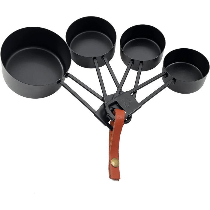 4pcs Stainless Steel Measuring Cups Set Kitchen Accessories Baking Tea Coffee Measuring Tools (gold-4pcs)