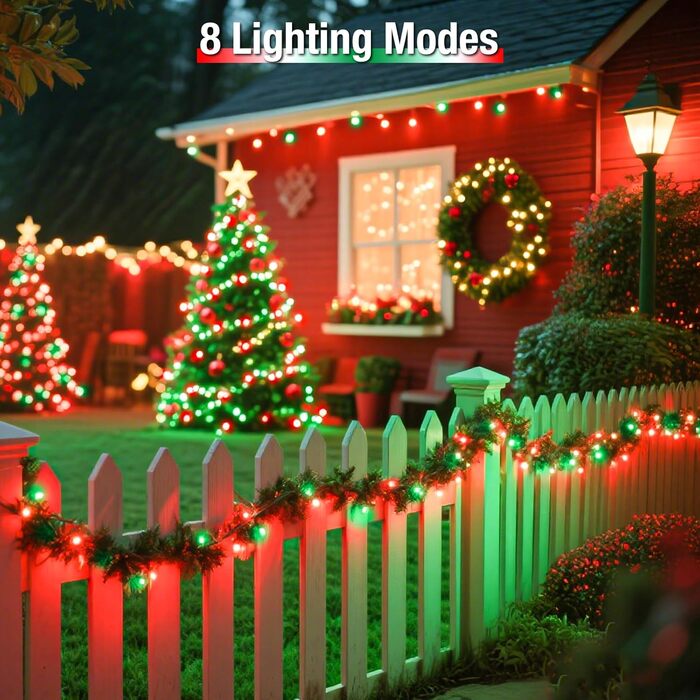 Сонячна гірлянда для вулиці BTfarm, 2 шт. по 15 м, 150 LED, IP65, вологостійка, мідний дріт, для саду, тераси, вечірки (тепле біле світло)