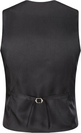 Чоловіча формальна жилетка для костюма або смокінга - Чорна - X-Large