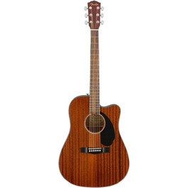 Електроакустична гітара Fender CD-60SCE Dreadnought, Махагоні, 6-струнна, з безкоштовними онлайн-уроками Fender Play, Натуральний колір