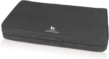 Килимок для собак Knuffelwuff Roanoke: ортопедичний, з лазерного тиснення, 140x120 см, чорний, знімний, пральний, для великих, середніх та малих собак