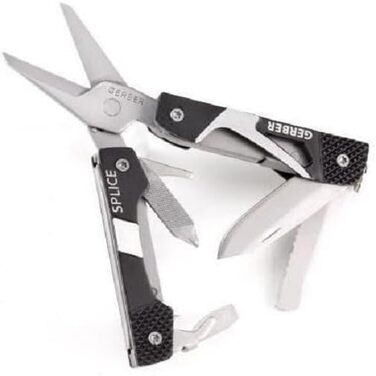 Мультитул Gerber Vise Pocket Tool з плоскогубцями, 10 функцій, з ножицями (8 інструментів), алюміній/нержавіюча сталь, чорний