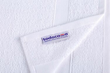 Набір великих банних рушників Todocama з 100% бавовни, білі, 100x150 см, 550 г/м², м'які та гігроскопічні (2 шт.)