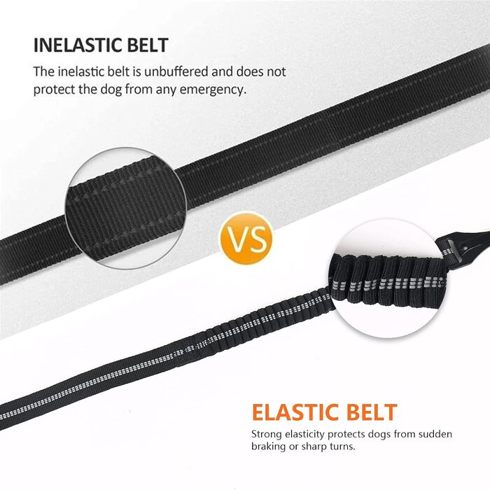 Автомобільний ремінь безпеки для собак, універсальний, з відбиваючими смугами, регульований, для всіх порід та авто
