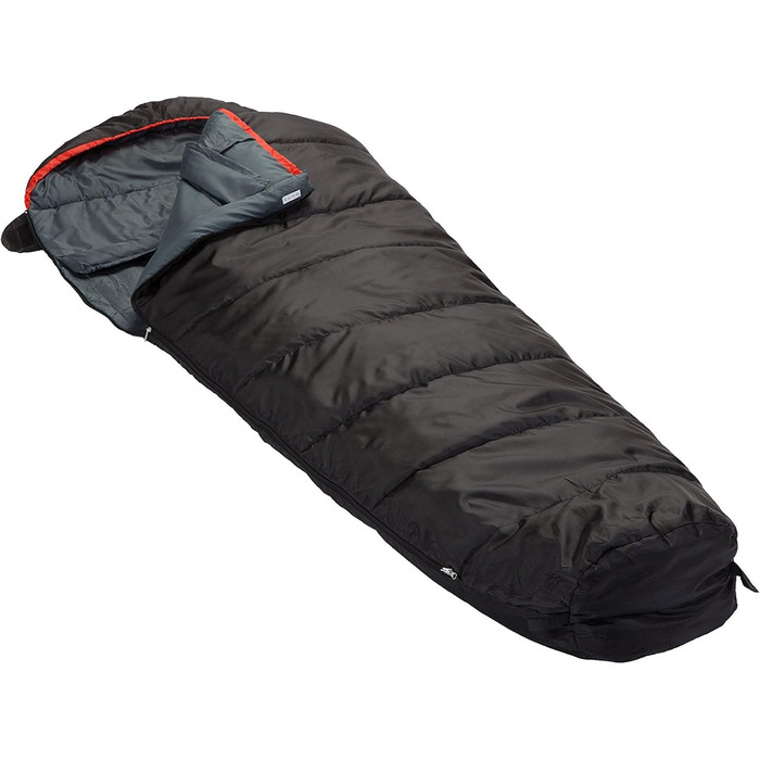 Skandika Alaska Adult Sleeping Bag (RV Left), Black, M