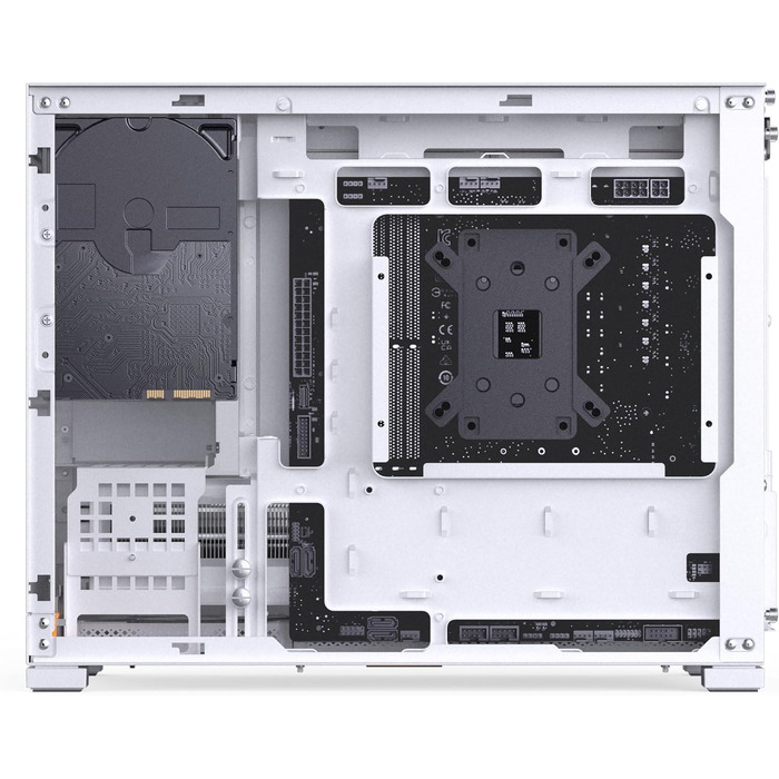 Корпус для ПК Jonsbo D32 PRO білий – компактний mATX з підключенням ззаду, скляна панель, фільтри проти пилу та висока продуктивність охолодження