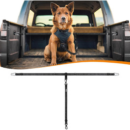 Pickup Truck Dog Safety Harness with Seat Belt - Adjustable Dog Restraint for 1 Dog - SUV, Truck Compatible
