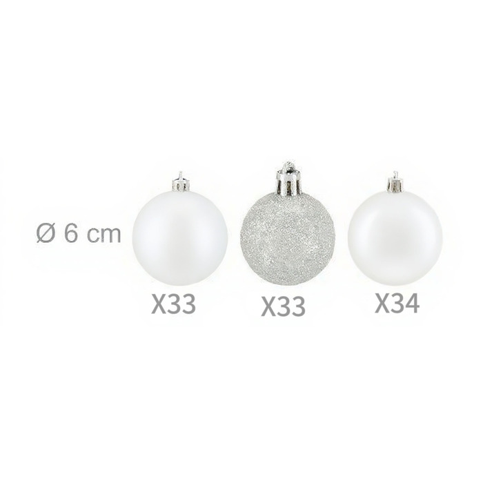 Relaxdays Set of 100 Christmas Baubles