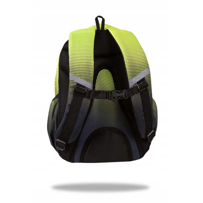 Багатовідсіковий шкільний рюкзак CoolPack, чорний з жовтими та золотистими акцентами, 21 л