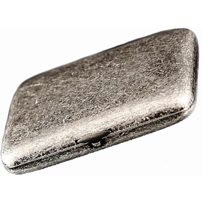 Високоякісне металеве тютюнотримач з нержавіючої сталі, срібного кольору, вміщує 16 сигарет (з фірмовою подарунковою коробкою)