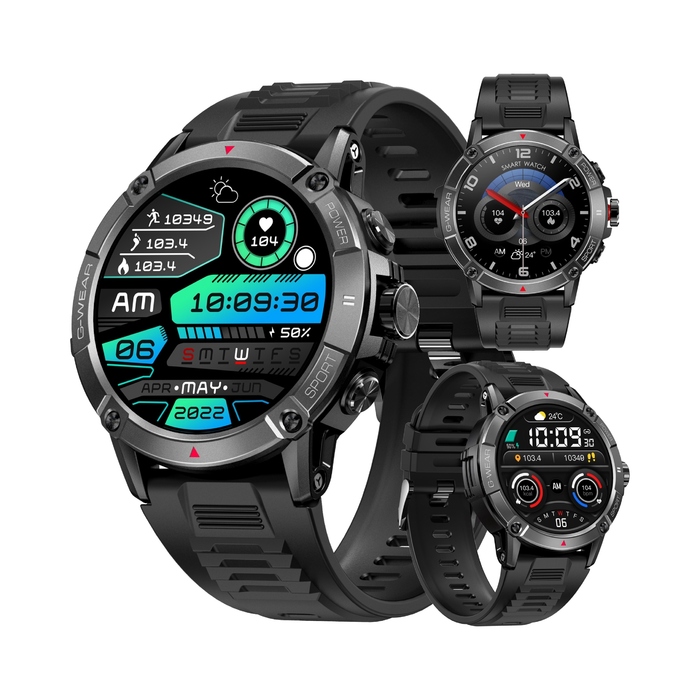 Смарт-годинник G-Wear чорний з функцією Bluetooth-дзвінків