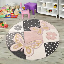 Дитячий килим Paco Home для хлопчиків і дівчаток, ігровий килим з коротким ворсом, райдуга, ферма, єдиноріг, метелик, кролик, 80x150 см